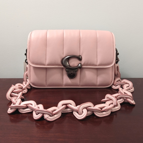 Coach Bags Nwt Coach Studio Shoulder Bag With Quilting In Carnation